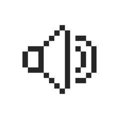 Fototapeta premium sound audio symbol pixel art