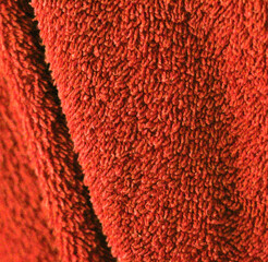 background texture terry towel red color