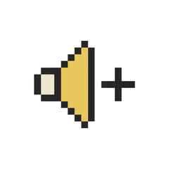 Obraz premium sound audio symbol pixel art