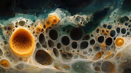 Generative AI exploring abstract art, surreal shapes, bright colors, immersive visuals, futuristic creative concept