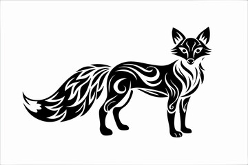 Cunning Fox Silhouette Design