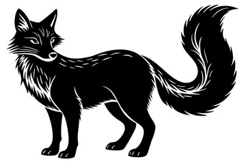 Cunning Fox Silhouette Design
