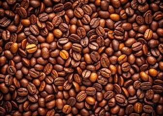 Fototapeta premium Coffee Beans Seamless Pattern Texture Background for Creative Projects, Graphic Design, and More - Ideal for Coffee Lovers and Culinary Artwork