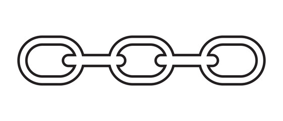 Metal chain parts icon vector illustration.