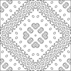 Abstract shapes from lines. Vector graphics for design, prints, decoration, cover, textile, digital wallpaper, web background, wrapping paper, clothing, fabric, packaging, cards.Geometric patterns.