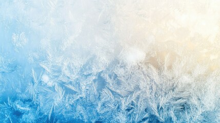 Obraz premium Frost Patterns on Glass in Soft Morning Light