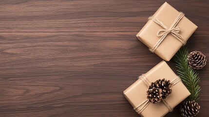 Fototapeta premium Elegant Holiday Gift Arrangement
