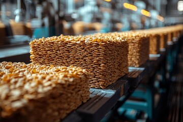 Cereal Production Line with Stacked Flakes