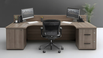 Modern workspace featuring open seating, adjustable workstations, and a clean, inviting layout for teamwork