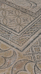 Mosaics in the old Berber - Roman city of Volubilis in Morocco. Developed from the 3rd Century BC.