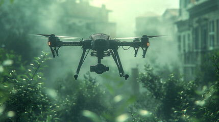 Naklejka premium drone modern weapons technology