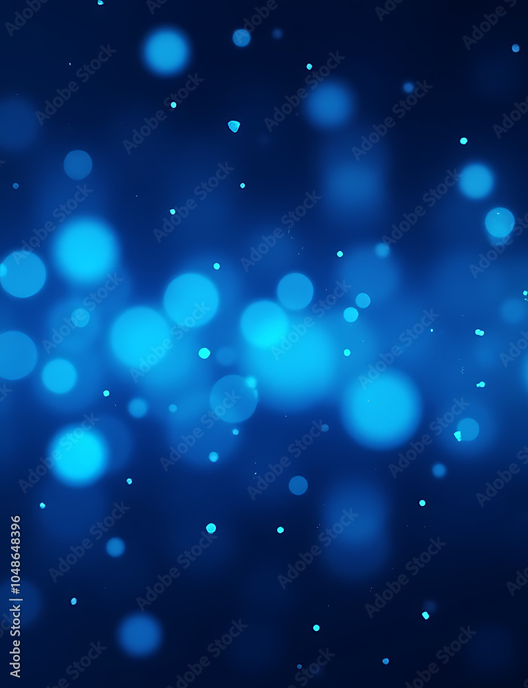 Aufkleber Futuristic blue bokeh data design incorporates modern concepts with abstract colors for a bold and contrasting visual effect.