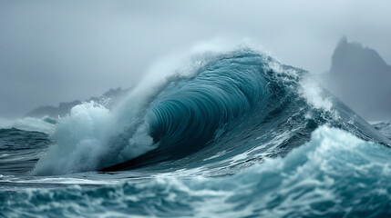 Fototapeta premium waves crashing on the rocks