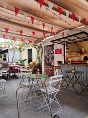 Cafe courtyard in Tbilisi