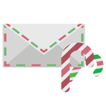 ICON busta da lettere religione invio posta natale e babbo natale fondo trasparente isolato