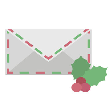 ICON busta da lettere religione invio posta natale e babbo natale fondo trasparente isolato