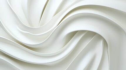 Abstract White Swirling Design