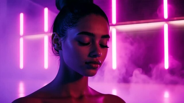 Woman in modern infrared sauna Infrared saunas are a newer wellness trend with unique health benefits, 