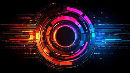 Obraz premium Bold Geometry Meets Organic Flow