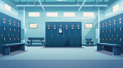 Obraz premium Various lockers and locker illustrations,,generated with AI.