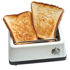 Delicious Toast Slices in a Toaster