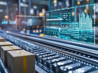 Automated Supply Chain Management System with Sleek Digital Dashboard Interface for Tracking Resources