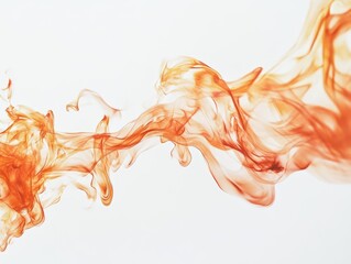 dynamic flames dancing along the edges of a crisp white background, creating a striking contrast that captures the raw energy and intensity of fire, evoking warmth and passion