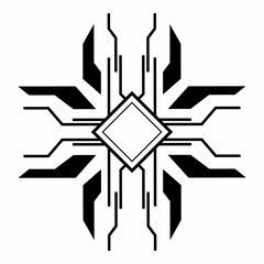 illustration graphic vector of design elements chipset for technology concept