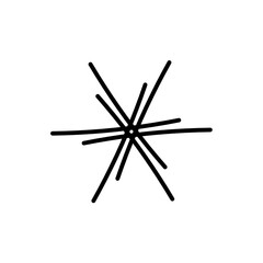 black and white christmas star