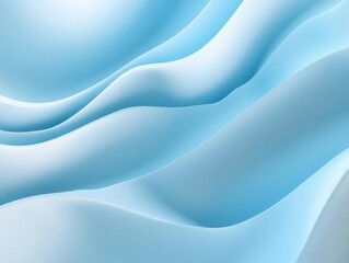 Obraz premium pastel blue gradient background with smooth light blue tones, evoking a serene and calming atmosphere for an abstract design