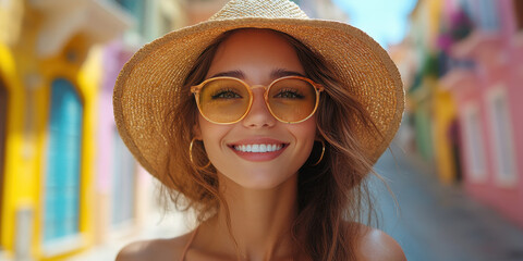 portrait of a woman wearing a hat