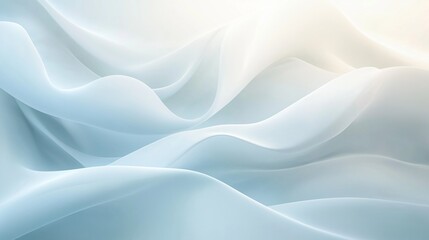 Obraz premium The Soft Waves of Fabric are composed in beautiful Pastel Tones