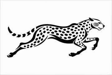 Obraz premium Agile Cheetah Silhouette Design