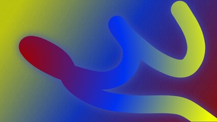 Obraz premium Smooth paint brush abstract background design illustration