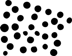 Abstract black circle pattern seamless background