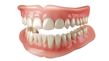 Obraz premium Isolated teeth on a white background showcasing dental health and care