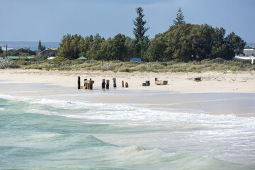 Jurien Bay, Western Australia. Seaside Town in Australia with beautiful beach,, white sands and...