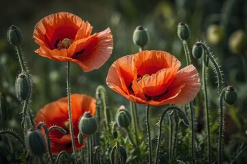 Obraz premium a beautiful and amazing Poppy flower
