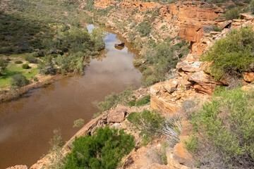 Kalbarri National Park, Western Australia. Gorges, River, Z-Bend, Natures Windows and Skywalks