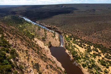 Kalbarri National Park, Western Australia. Gorges, River, Z-Bend, Natures Windows and Skywalks