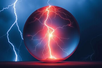 Lightning Sphere The core element varying in size color and inte