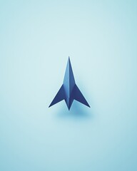 Fototapeta premium Paper airplane, white isolate background