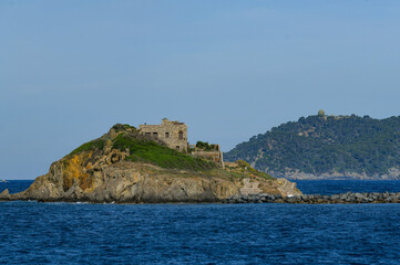 Ribaud islands in Giens Peninsula, Hyeres, France. High quality photo