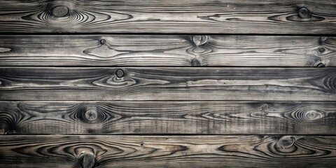 Naklejka premium A Rustic Wooden Plank Background Featuring Weathered Gray and Brown Hues with Natural Knots and Grain Patterns