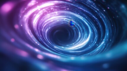 Obraz premium Swirling vortex of colorful energy and light