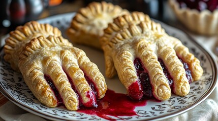 Creepy hand-shaped pastries.