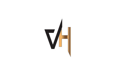 VH, HV, V, H Abstract Letters Logo Monogram