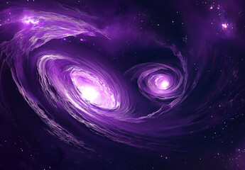 Obraz premium Universe, Galaxy Cosmos wallpaper . Astrophotography Black Holes. Purple Color Galaxies. Abstract Journey through Time and Space. Astronomy. Astrophotography.