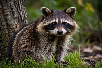 Obraz premium A Raccoon searching for you