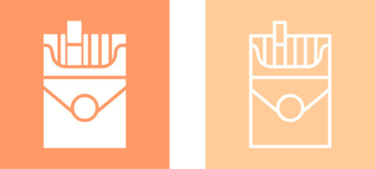 Cigarette Pack Vector Icon